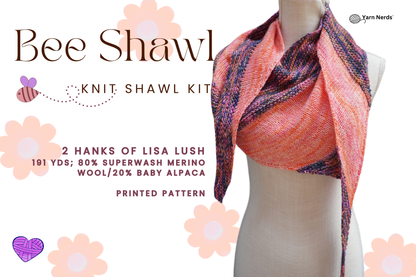 Bee Shawl Knit Kit