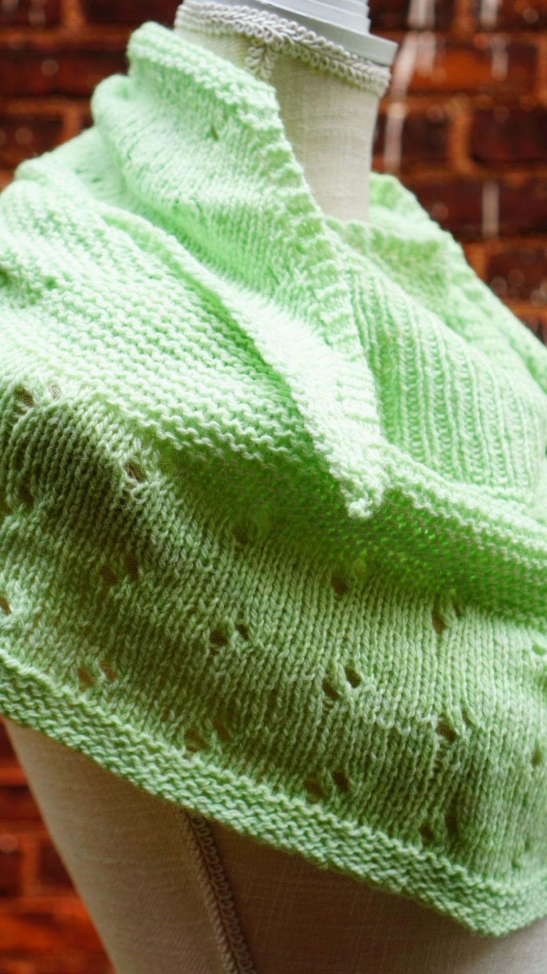 1 Color Game Day Shawl Knit Pattern