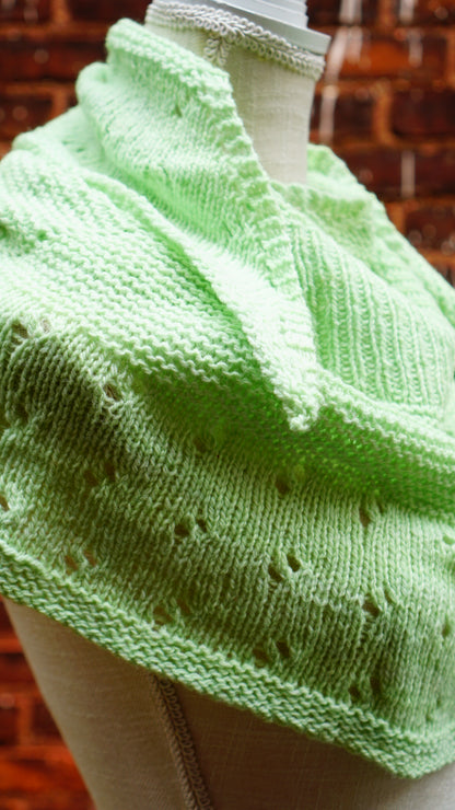1 Color Game Day Shawl Knit Pattern