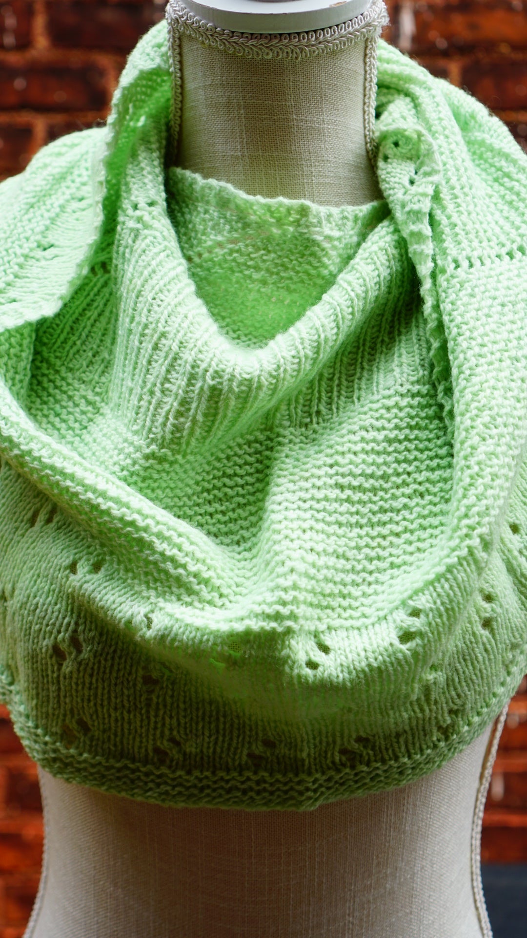 1 Color Game Day Shawl Knit Pattern
