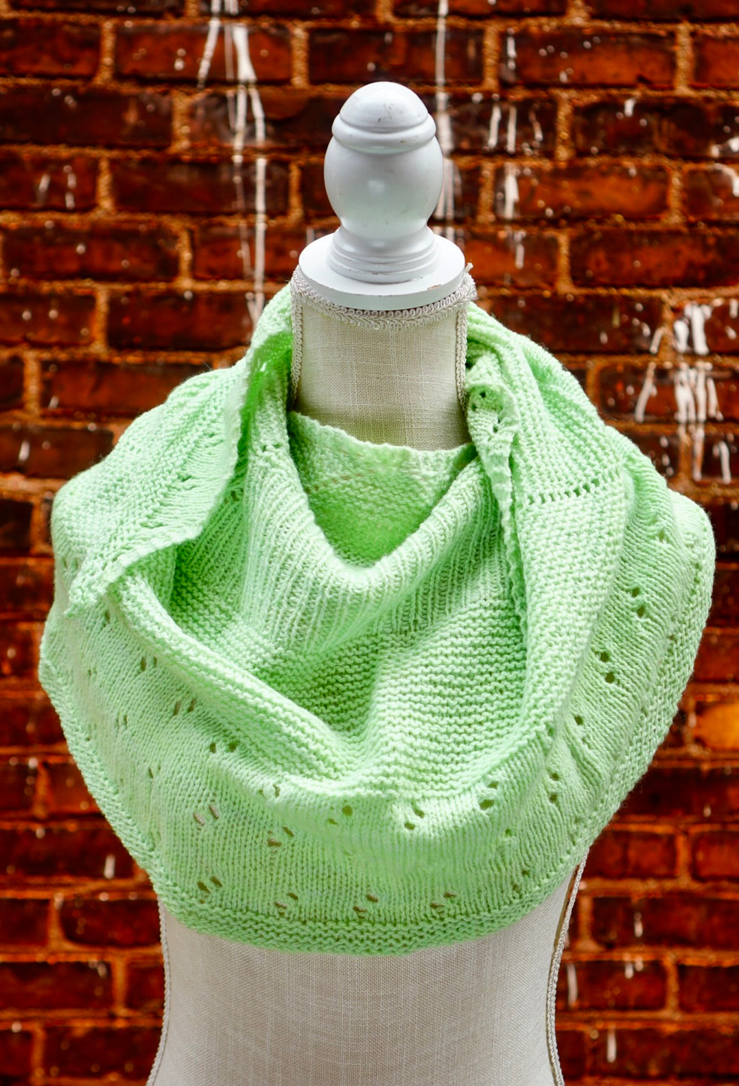 1 Color Game Day Shawl Knit Pattern