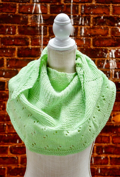 1 Color Game Day Shawl Knit Pattern
