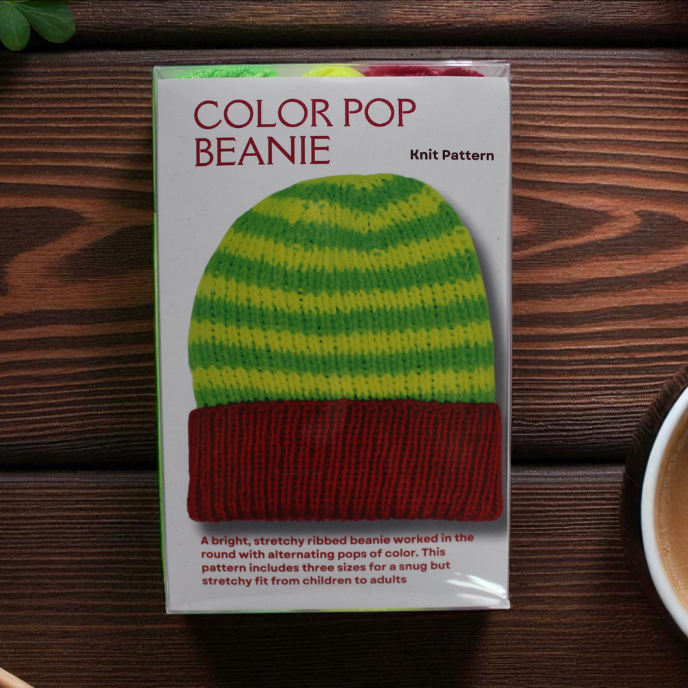Color Pop Beanie Knit Kit