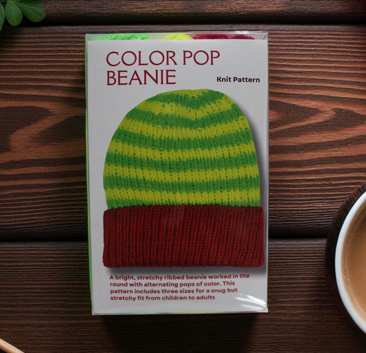 Color Pop Beanie Knit Kit